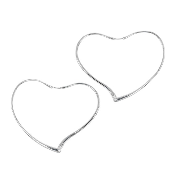 Tiffany & Co. Jewelry - TIFFANY Authentic Silver Heart Earrings